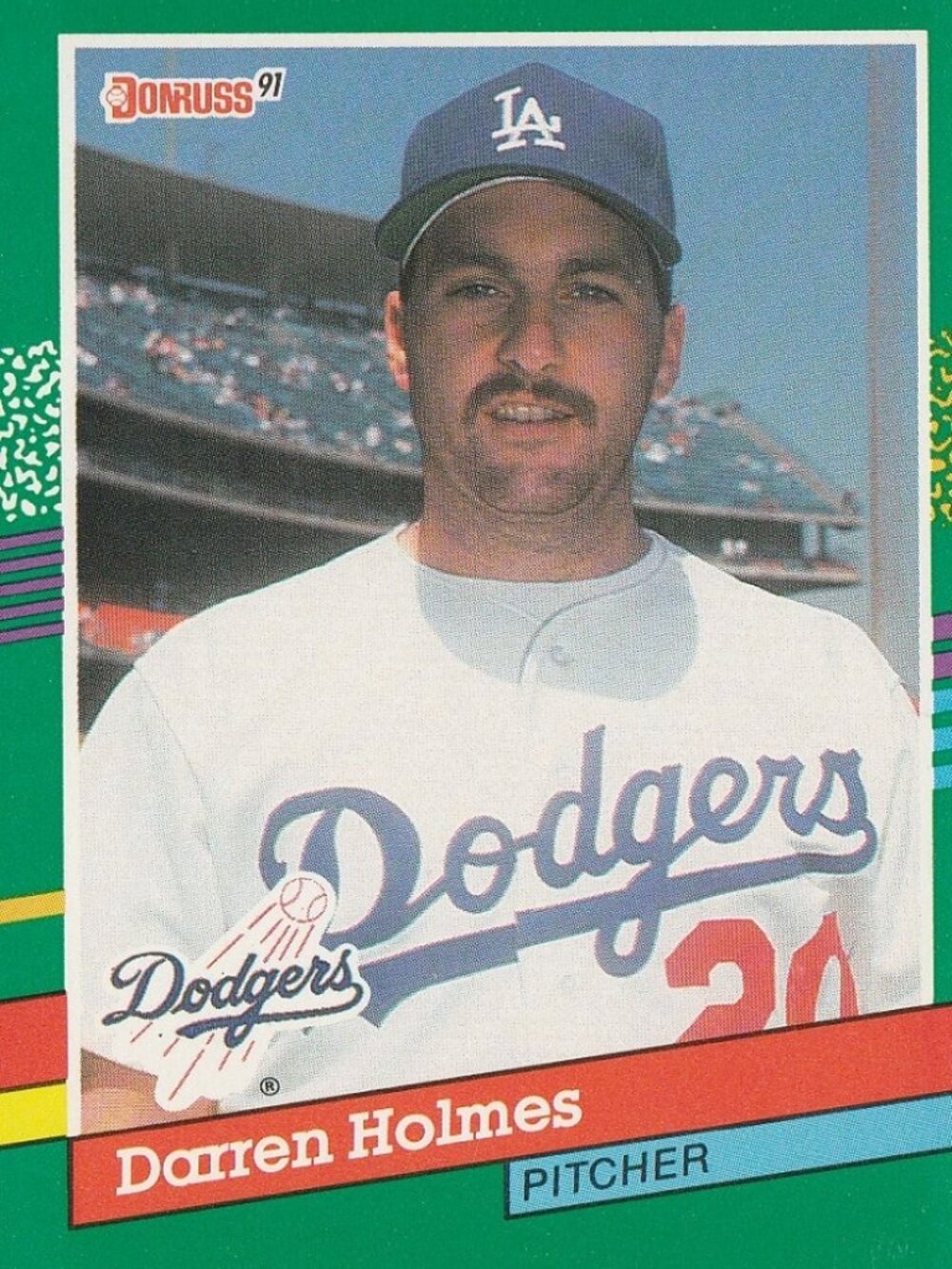 Darren Holmes - Donruss 91 Baseball Card
